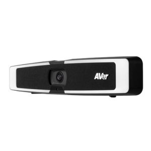AVer VB130 – интелигентна 4K видео бар камера с осветление и beamforming микрофони за професионални онлайн срещи.