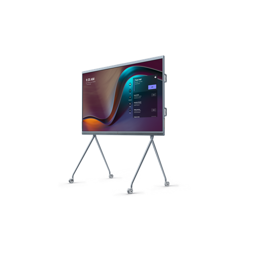 Мобилен touchscreen телевизор Yealink MeetingBoard Pro на стойка с колелца